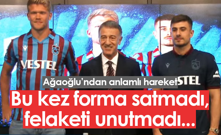 Ağaoğlu bu kez forma yerine fidan yazdı!