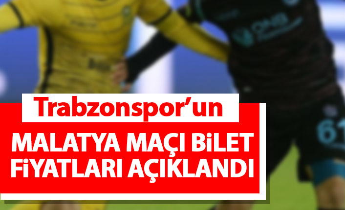 Trabzonspor maçı bilet fiyatlarını açıkladılar