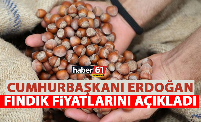 Cumhurbaşkanı Erdoğan fındık fiyatını açıkladı! Fındık fiyatları ne kadar?