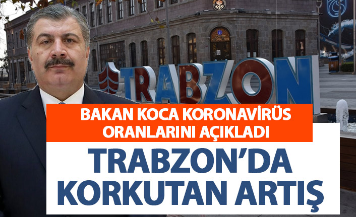 Bakan Koca Koronavirüs oranlarını açıkladı! Trabzon'da korkutan artış