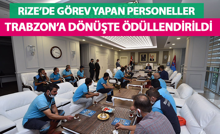 Rize’de görev yapan personeller Trabzon’da ödüllendirildi