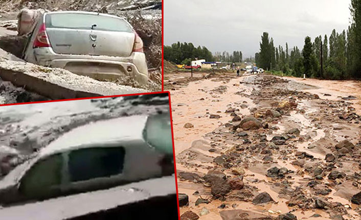 20 dakikalık sağanak dereleri taşırdı