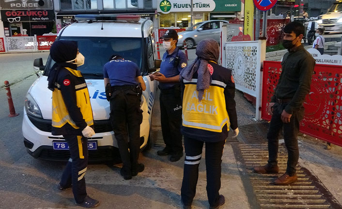 Karantinayı ihlal eden yabancı uyruklu şahıs polise yakalandı