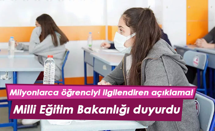 Milyonlarca öğrenciyi ilgilendiren açıklama! MEB duyurdu