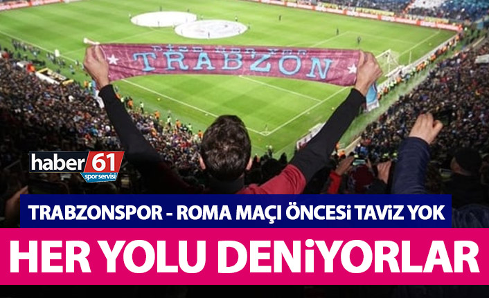 Trabzonspor - Roma maçı öncesi aşı konusunda taviz yok! Her yolu deniyorlar ama...