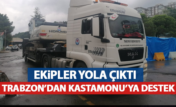 Trabzon'dan Kastamonu'ya destek