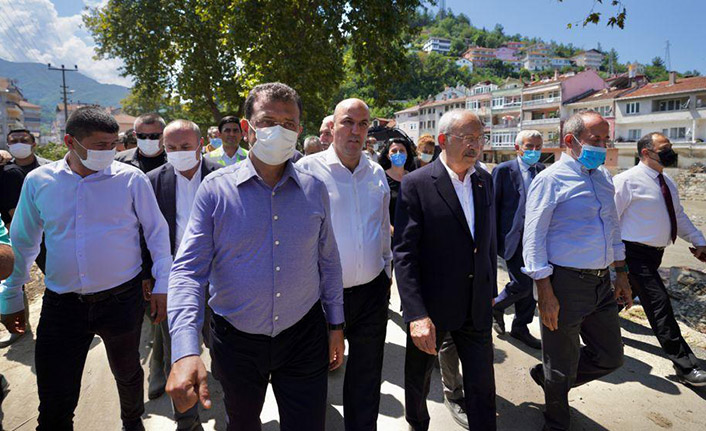 Kılıçdaroğlu ve İmamoğlu, felaketi yaşayan Bozkurt’ta