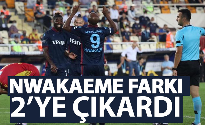 Trabzonspor'da Nwakame farkı ikiye çıkardı!