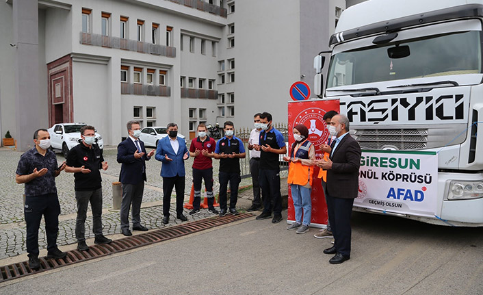 Giresun'dan Sinop'a yardım