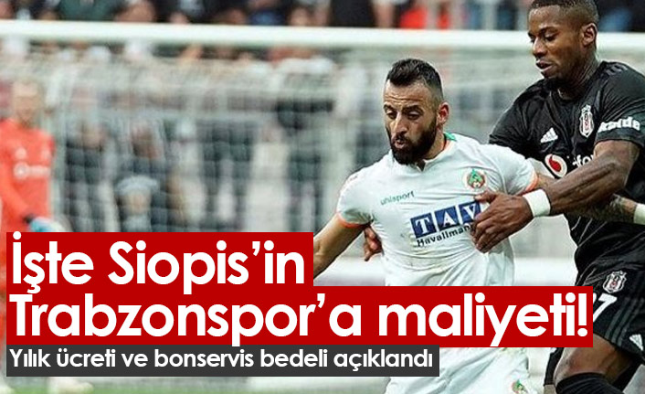 Trabzonspor Siopis'in maliyetini açıkladı