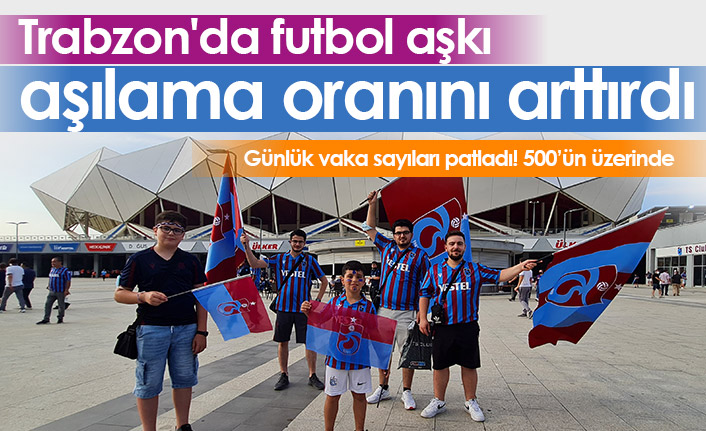 Trabzon'da futbol aşkı aşılama oranını arttırdı! Vaka sayılarında son durum...
