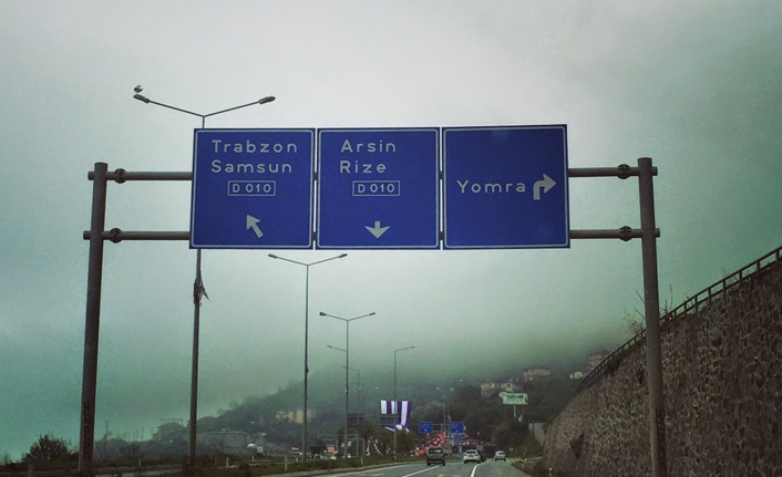 Trabzon Rize yolunda çalışma - 22.08.2021