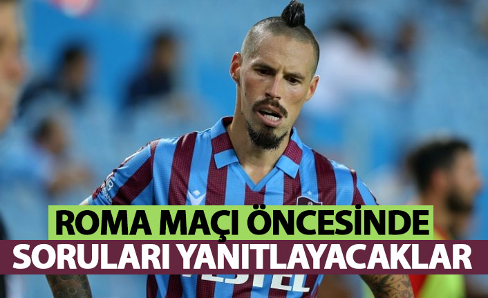 Trabzonspor'da Avcı ve Hamsik basın karşısında