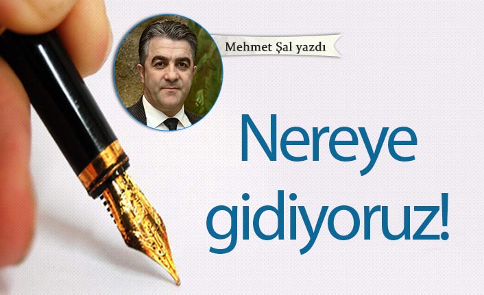 Mehmet Şal Yazdı "Nereye gidiyoruz"