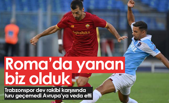 Trabzonspor'dan Avrupa'ya veda!