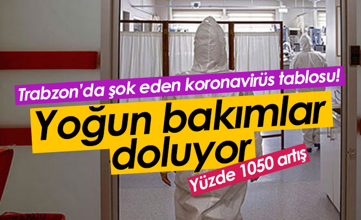 Trabzon'da koronavirüs hastaları yoğun bakımları dolduruyor!