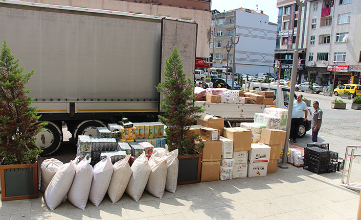 Trabzon'dan Sinop'a yardım eli uzandı