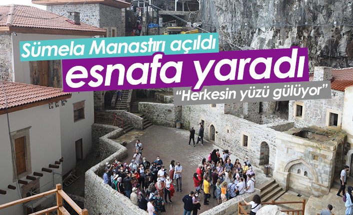 Sümela esnafın yüzünü güldürdü