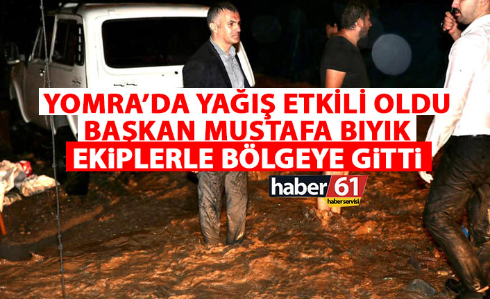 Sağanak yağmur Yomra'yı vurdu! Başkan Bıyık uyarılarda bulundu