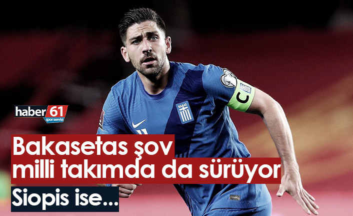 Bakasetas şov milli takımda da sürüyor