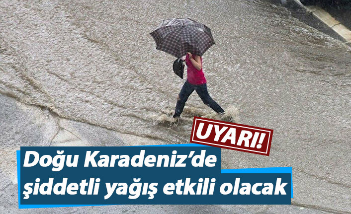 Uyarı! Doğu Karadeniz kıyılarında şiddetli yağış bekleniyor