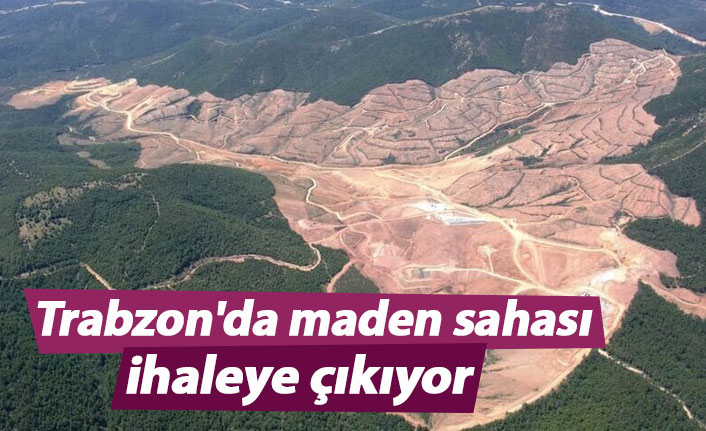 Trabzon'da maden sahası ihaleye çıkıyor