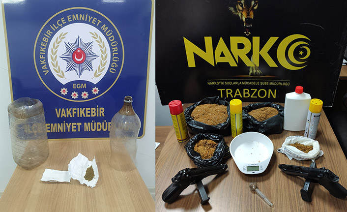 Trabzon’da Uyuşturucu operasyonu! 3 kişi gözaltında