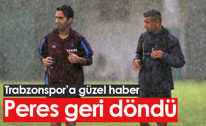 Trabzonspor'a Peres'ten güzel haber