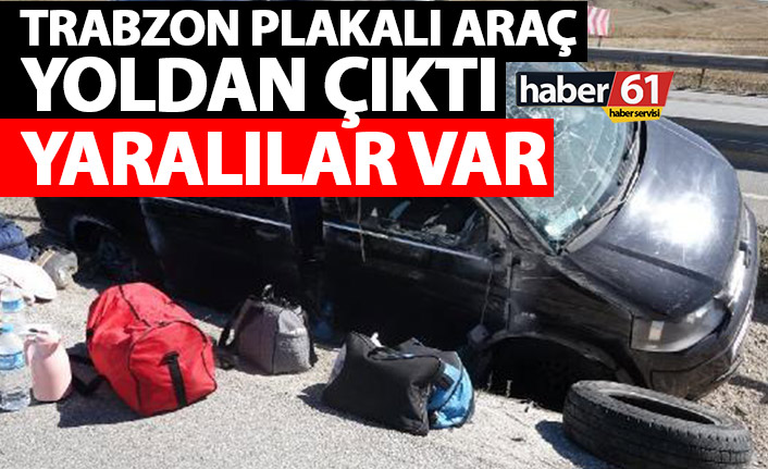 Trabzon'dan yola çıkan minibüs kaza yaptı! Yaralılar var