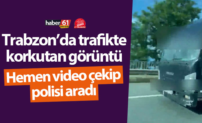 Trabzon’da ayağı camda giden kamyon sürücüsüne ceza