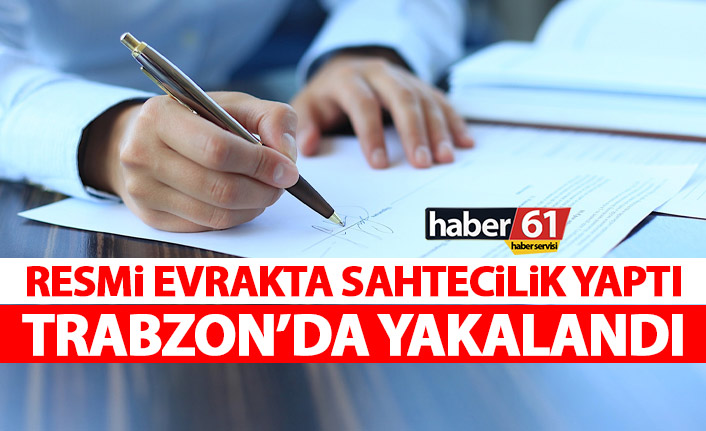 Resmi belgede sahtecilik yaptı yakayı ele verdi