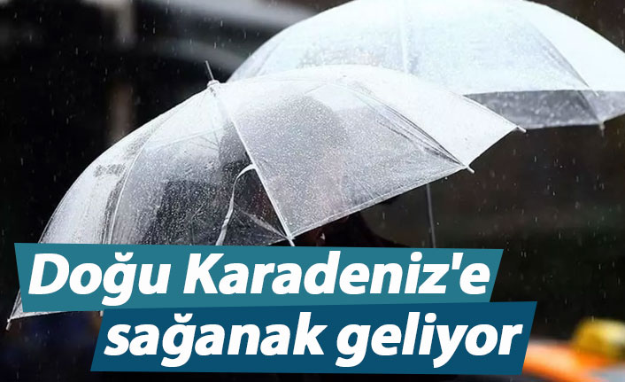 Doğu Karadeniz'e sağanak geliyor