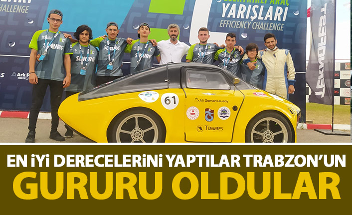 Trabzonlu gençler Teknofest'te en iyi derecelerini yaptılar