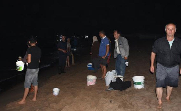 Karadeniz'de şaşırtan olay! Eline kovayı alan koştu