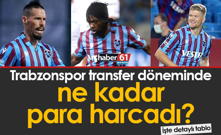 Trabzonspor transfer döneminde ne kadar harcadı?