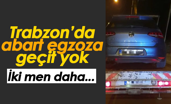 Trabzon'da iki araç daha trafikten men edildi