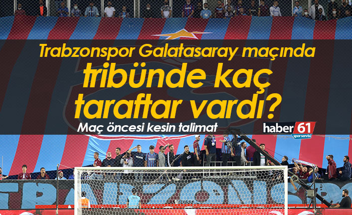 Trabzonspor Galatasaray maçını Akyazı'da kaç kişi izledi?
