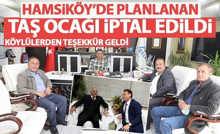 Maçka'da planlanan taş ocağı iptal edildi!