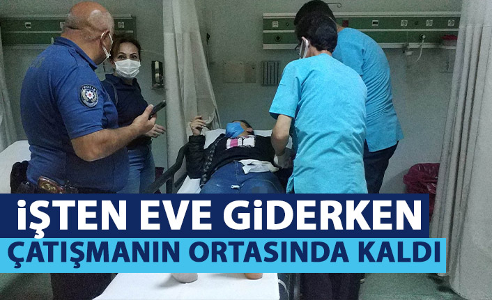 İşten eve giderken çatışmanın ortasında kalan kadın vuruldu