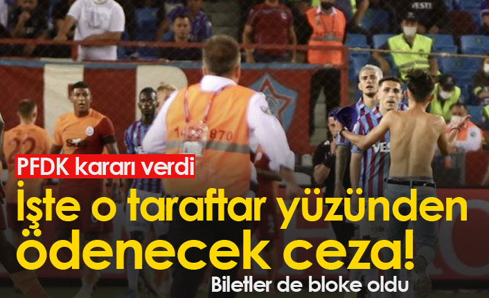 Trabzonspor Taraftarlarına 32 Bin TL Ceza ve Kart Blokesi