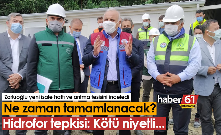 Zorluoğlu arıtma tesisini inceledi