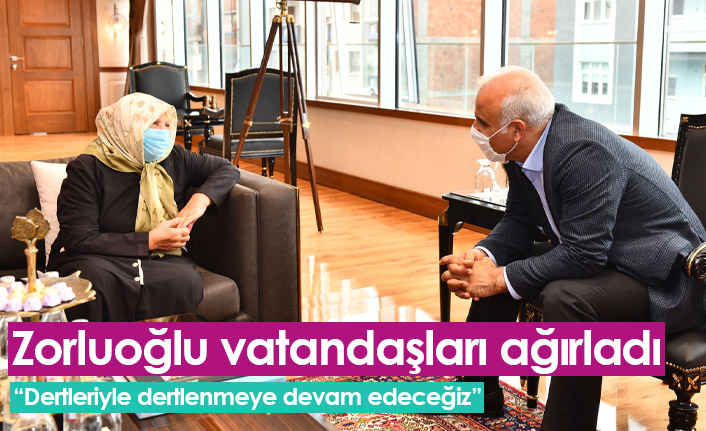 Başkan Zorluoğlu vatandaşları misafir etti