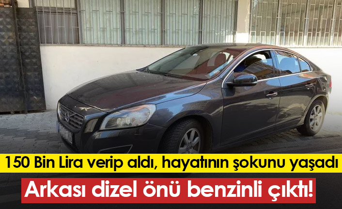 İkinci el araç aldı, önü benzinli arkası dizel çıktı!