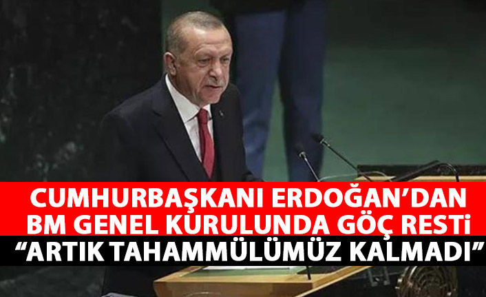 Cumhurbaşkanı Erdoğan'dan dünyaya göç resti