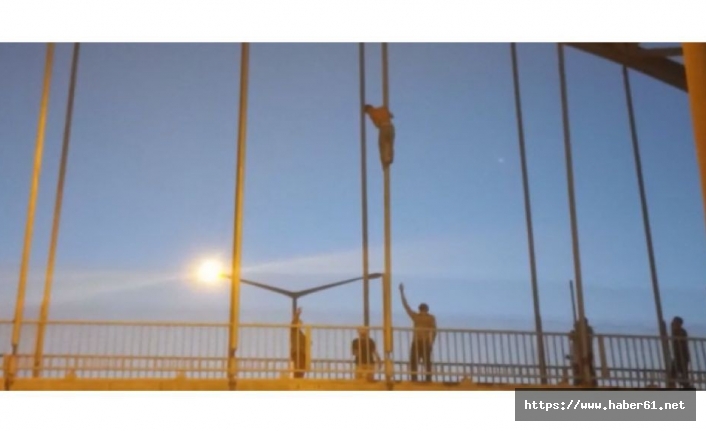 Sevgilisi terk edince köprüden atladı