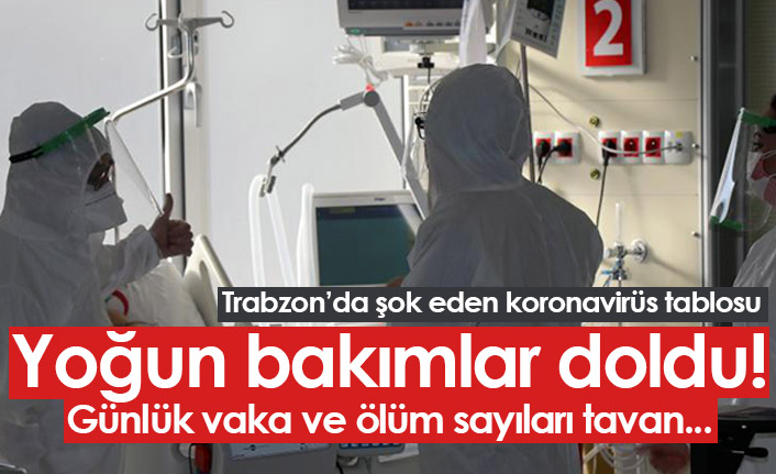 Trabzon'da şok eden tablo! Yoğun bakımlar doldu, günlük vaka 700!