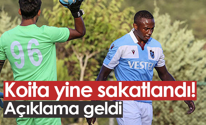 Trabzonspor'dan Koita açıklaması