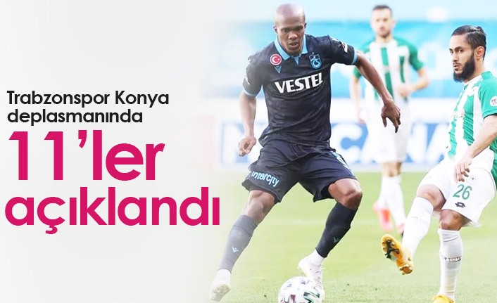 Konyaspor Trabzonspor maçının 11'leri belli oldu