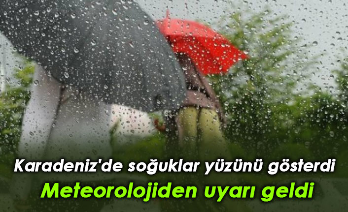 Karadeniz'de soğuk hava yüzünü gösterdi Meteorolojiden uyarı geldi