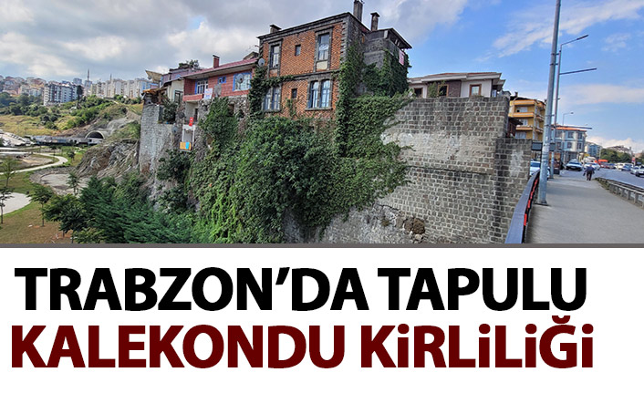 Trabzon'da tapulu 'kale kondu' kirliliği